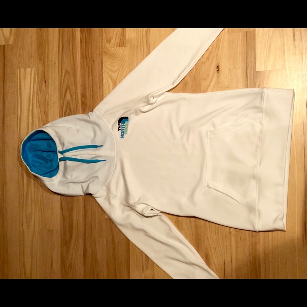 White Over-sized North Face Hoodie!